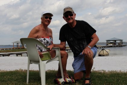 Dave and Joyce on the beach